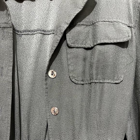 Grey Silk Jumpsuit - Picture 5 of 7